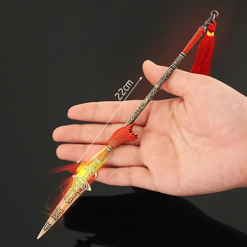20Cm Dark Moon Greatsword Keychain Elden ER Game Ranni Weapon Game Peripheral Butterfly Sword Katana Model Key Ring Llavero Toys